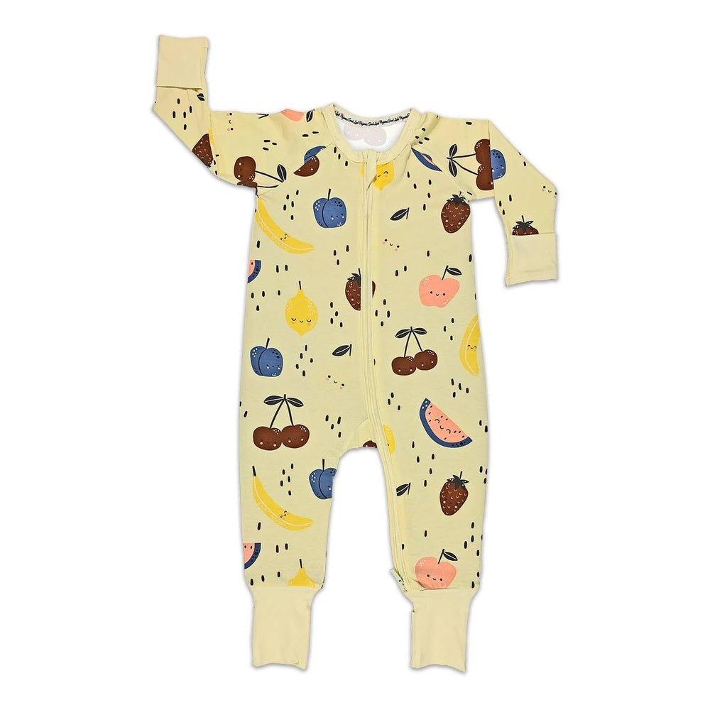 Good Luck Sock Fruit Baby Pajamas front view