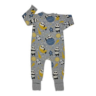 Good Luck Sock Space Pandas Baby Pajamas
