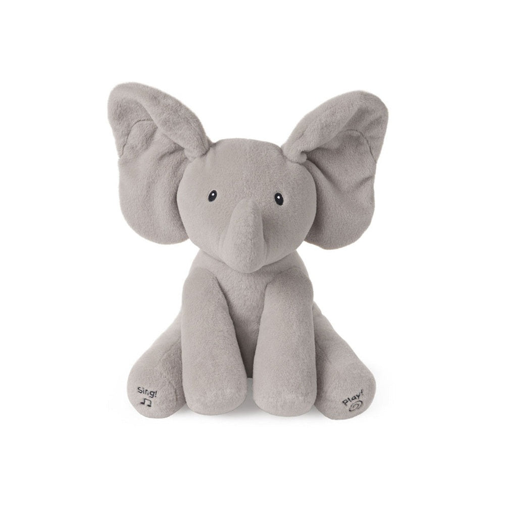 GUND Flappy Elephant plush toy, gray soft stuffed animal with big ears for kids