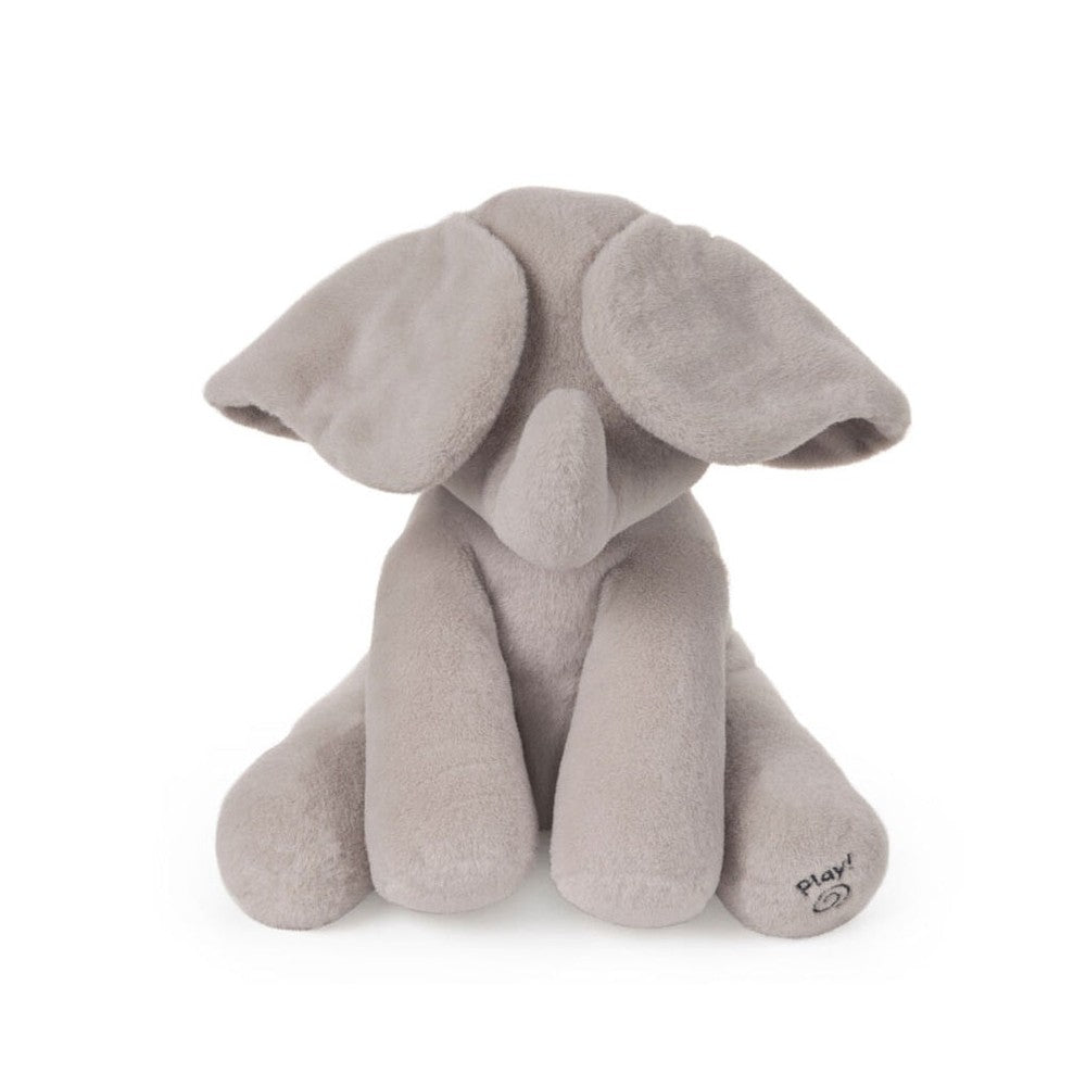 GUND Flappy elephant plush toy, soft gray stuffed animal with oversized ears
