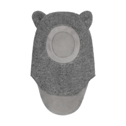 HUTTEliHUT Balaclava Ears Wool - Medium grey melange