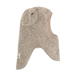 HUTTEliHUT Balaclava Ears Wool Teddy - camel melange