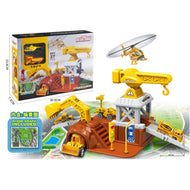 Handsome Alloy Engineering Parking Lot Set 27pcs