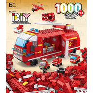 Handsome Building Block Series Firetruck 1000pcs