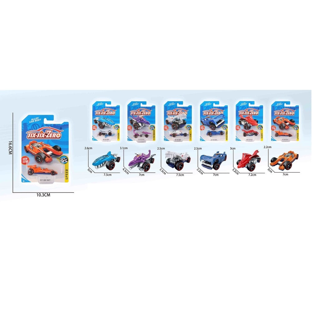 Handsome Toys metal car set of 6 models in assorted colors