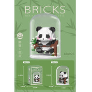 Handsome Panda With Flower Climbing Tree 428pcs