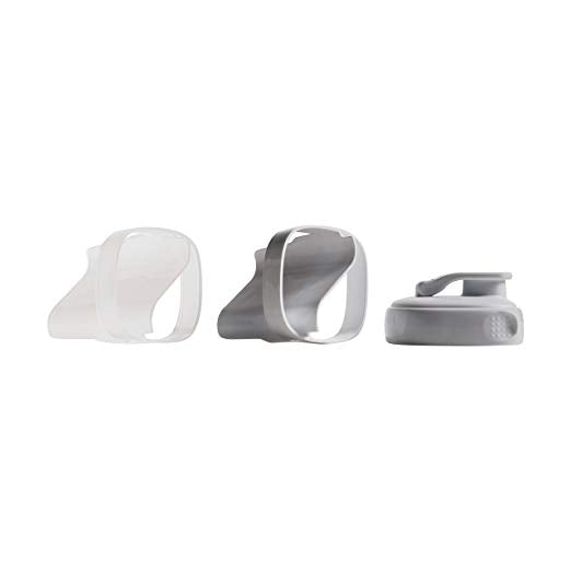 Hegen Food Storage Converter trio in white and gray for baby feeding storage