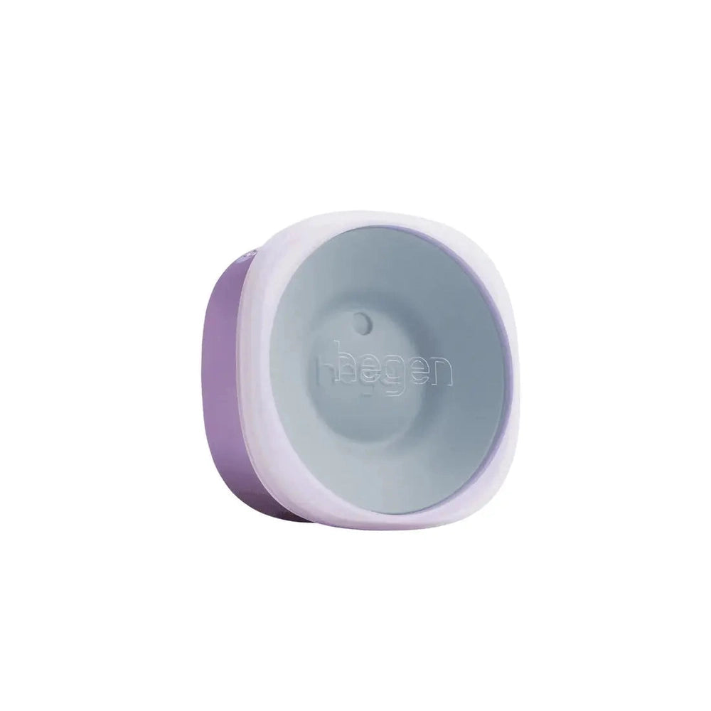 HEGEN PCTO All-Rounder Crown 12M+, purple cup with gray lid, compact baby feeding accessory