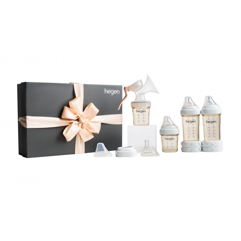 Hegen PCTO Express Store Feed Starter Kit by HEGEN with 4 baby bottles and nipples in gift box