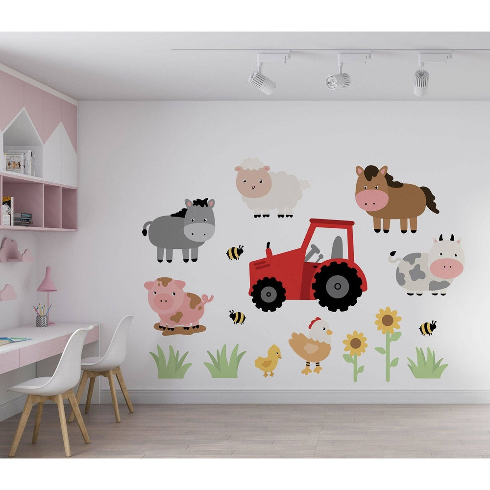 Hello Beautiful Designs Barnyard Animals Nursery Wall Stickers