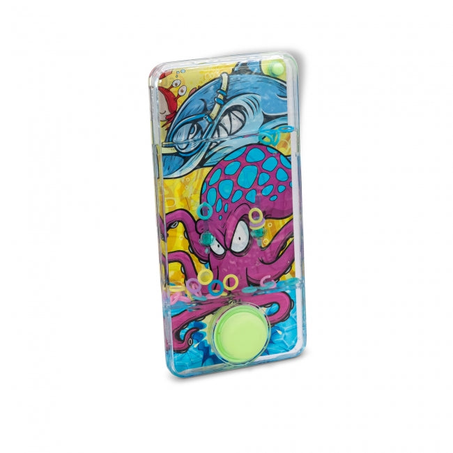 Hgl Animal Water Game 1pc, H GROSSMAN bath toy with colorful purple octopus in a clear case.