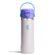 Hydro Flask Kids 18 oz Wide Mouth Bottle With Covered Straw Cap And Boot
