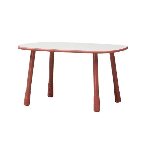 Iloom Growing Desk Rectangular 1200W white tabletop with pink legs, a modern kids activity table.