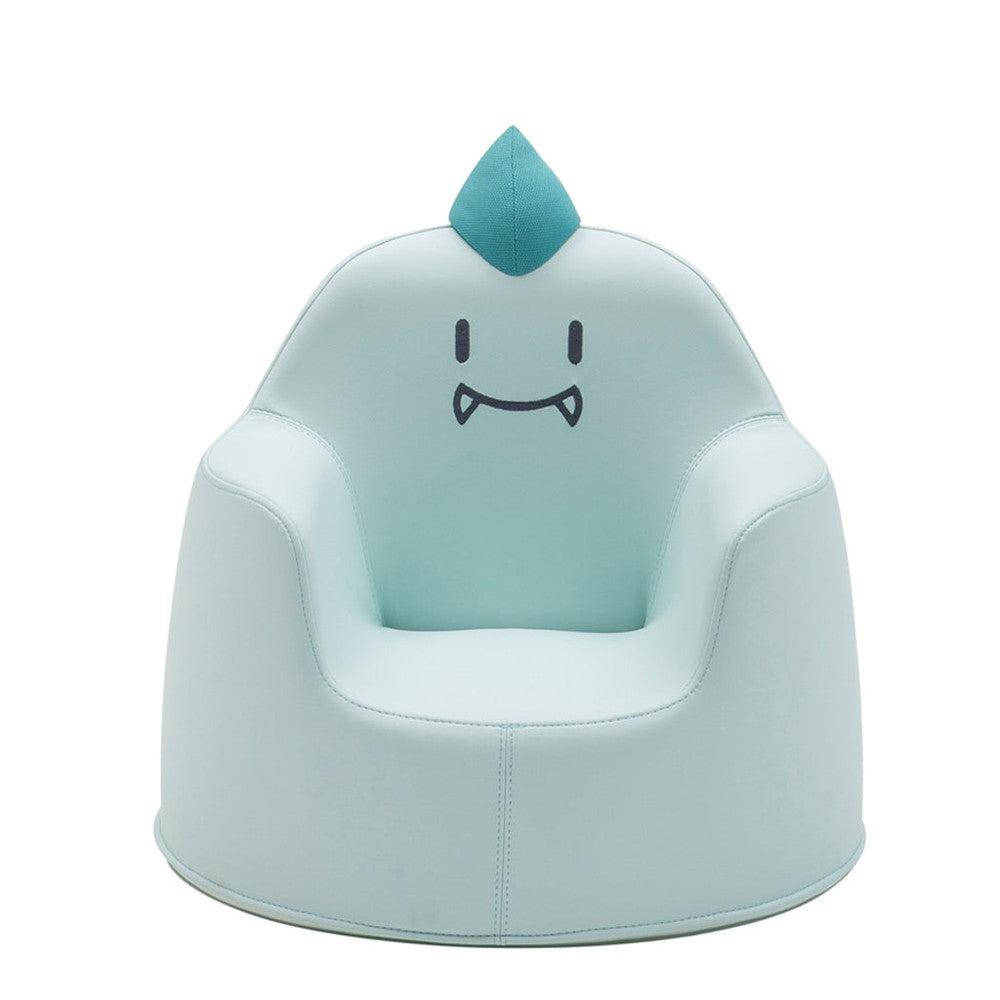ILOOM Kid's Sofa Dino Aco Mint - mint-green toddler play sofa with cute dinosaur face