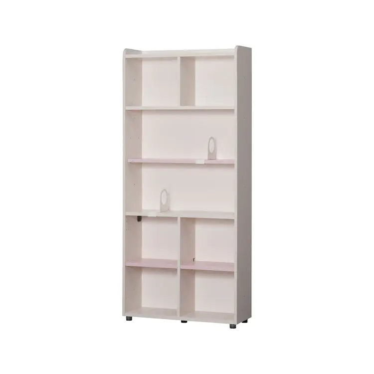 Iloom Linki Plus 6 Story Bookshelf 800W in white, tall unit with six open cubby shelves.