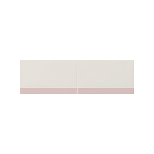 ILOOM Linki Plus upper door set, beige panels with pink base, 2 panels for HSK126AB