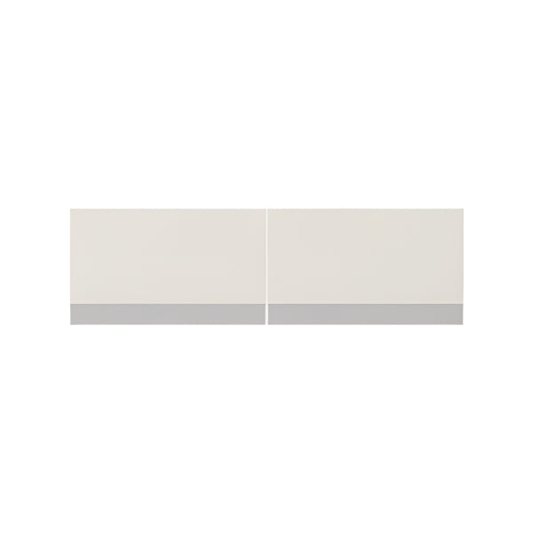 ILOOM Linki Plus upper door pair in beige with gray bottom strip