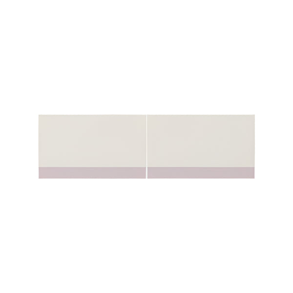 ILOOM Linki Plus upper door pair in cream with pink bottom trim for HSK126ASM desk