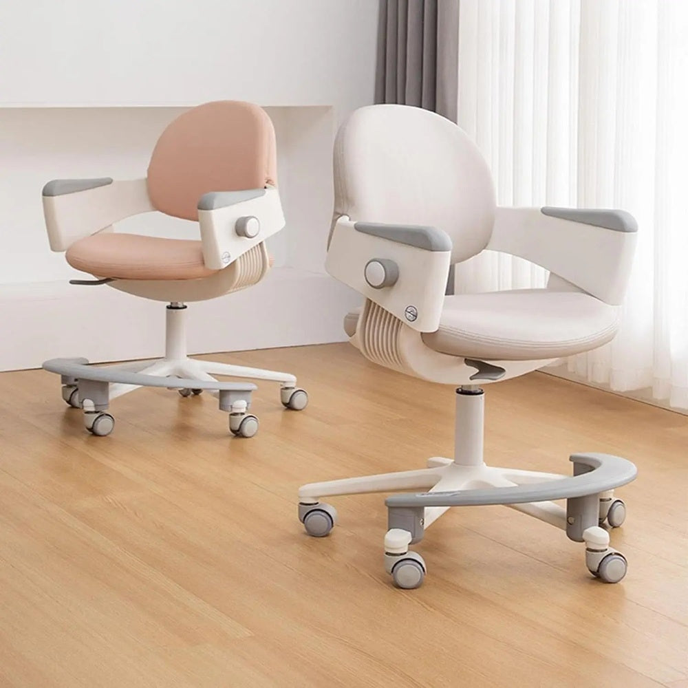 Iloom Ringo I Chair pair in beige with grey accents, shown with fixed center bases and wheeled footrests.