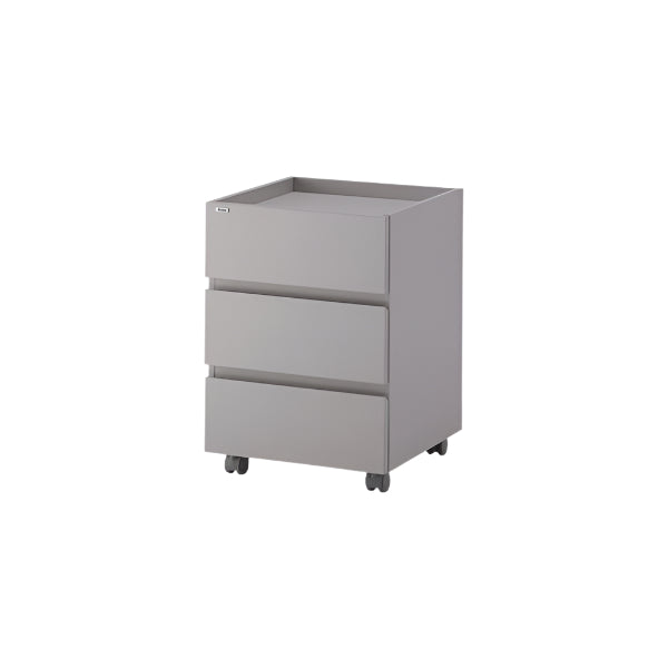 Iloom Roy Mono Desk Drawer with three grey drawers on caster wheels