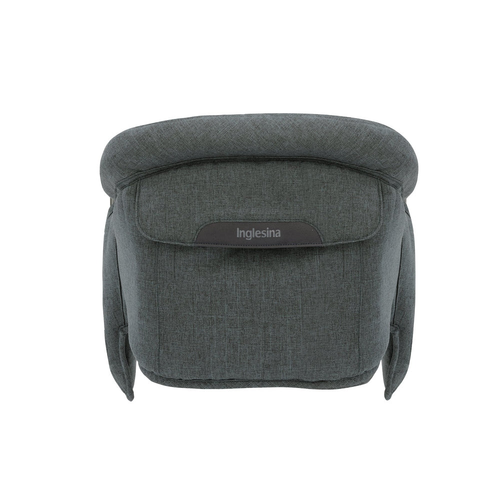 Inglesina Fast Table Chair Melange Portable Hook-On High Chair Charcoal Gray Melange back view
