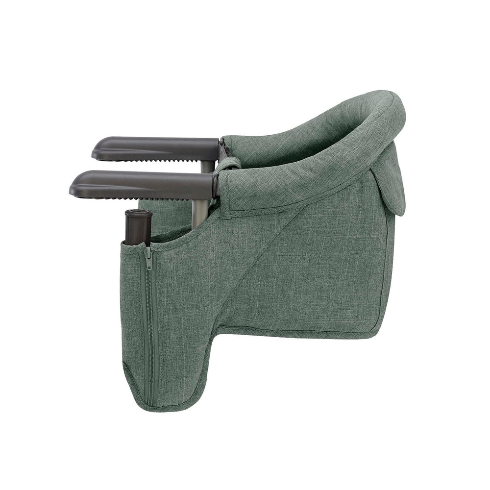 Inglesina Fast Table Chair Melange Portable Hook-On High Chair Pine Green Melange side view