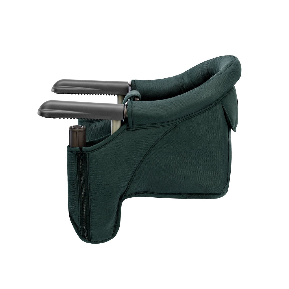Inglesina Fast Table Chair Portable Hook-On High Chair Dark Green side view