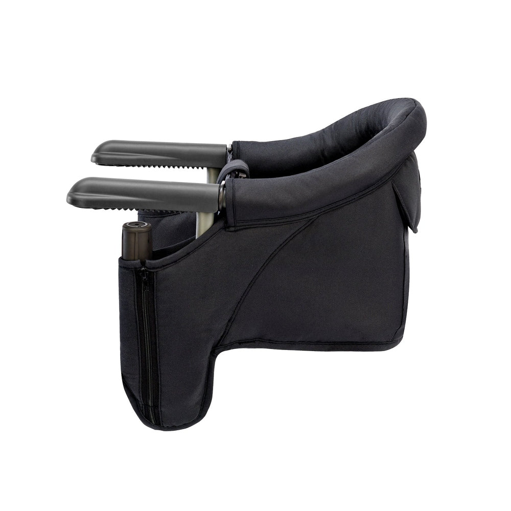 Inglesina Fast Table Chair Portable Hook-On High Chair Black side view