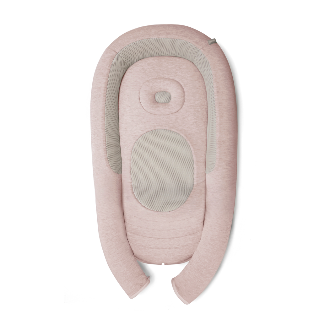 Inglesina Welcome Pod Baby Lounger Delicate Pink open view