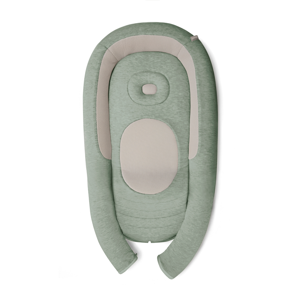 Inglesina Welcome Pod Baby Lounger Balance Green open view