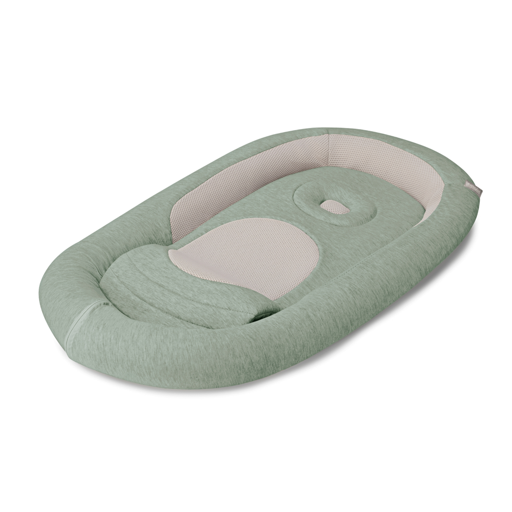 Inglesina Welcome Pod Baby Lounger Balance Green side view