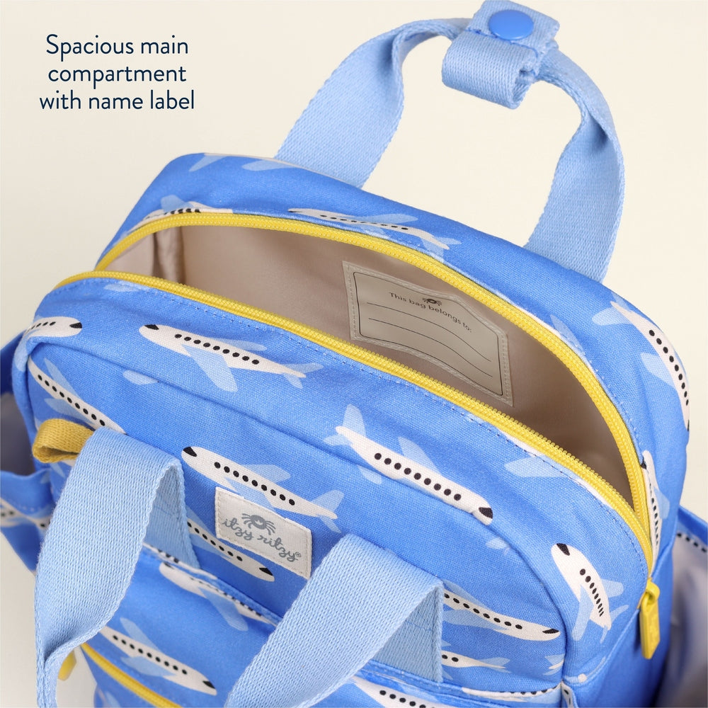 Itzy Ritzy Backpack Jetsetter toddler backpack view 02.