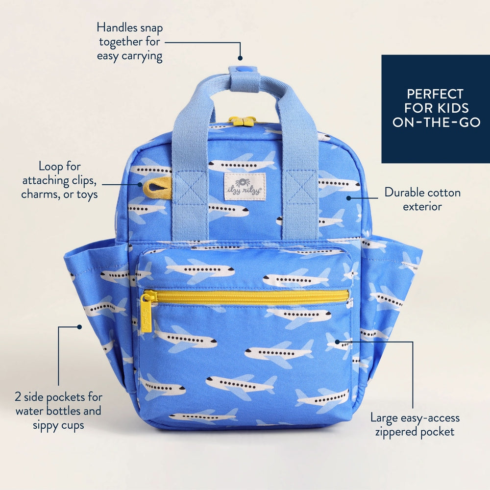 Itzy Ritzy Backpack Jetsetter toddler backpack view 06.