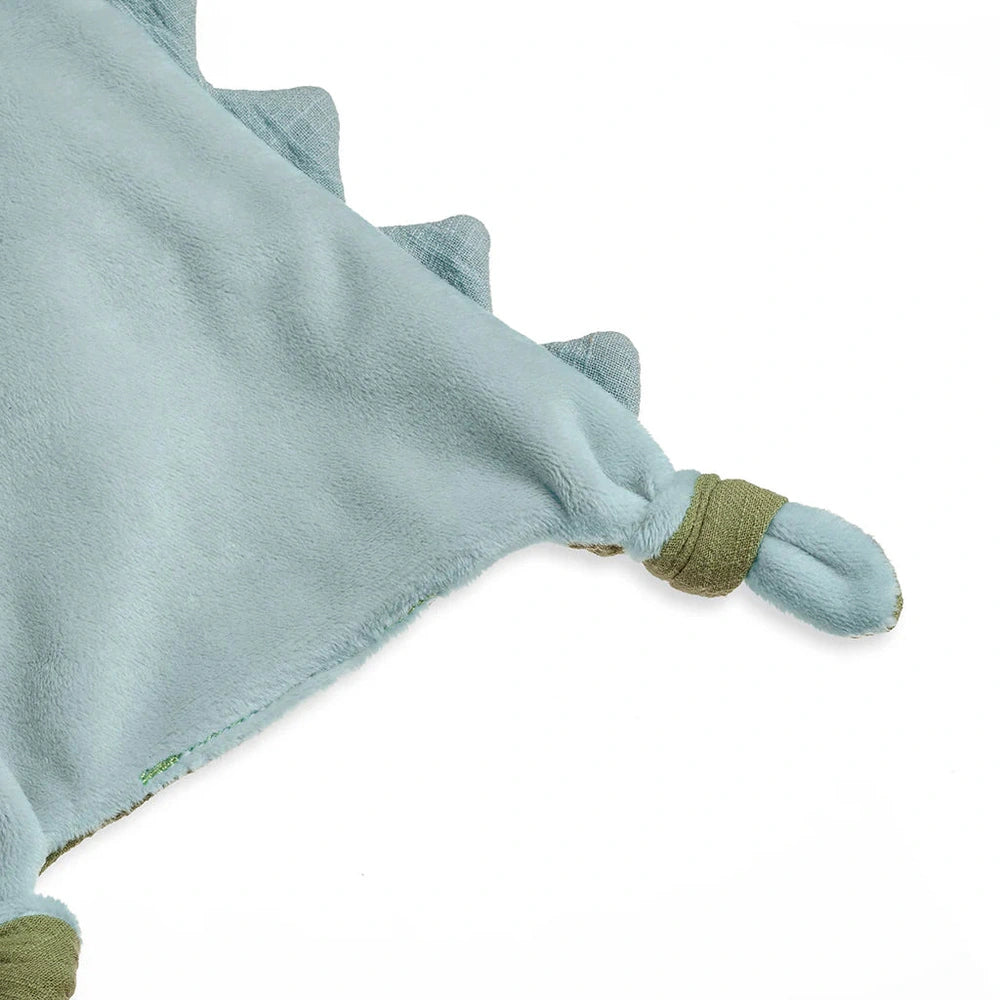 Itzy Ritzy Bitzy Crinkle Sensory Toy with Teether, blue plush with green rings