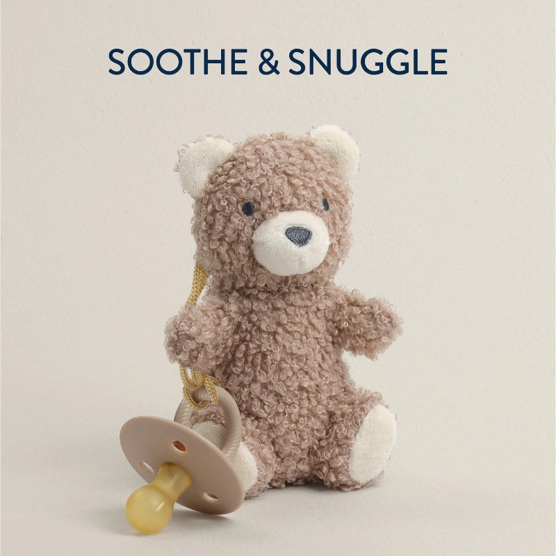 Itzy Ritzy Bitzy Pal Natural Rubber Pacifier & Stuffed Animal