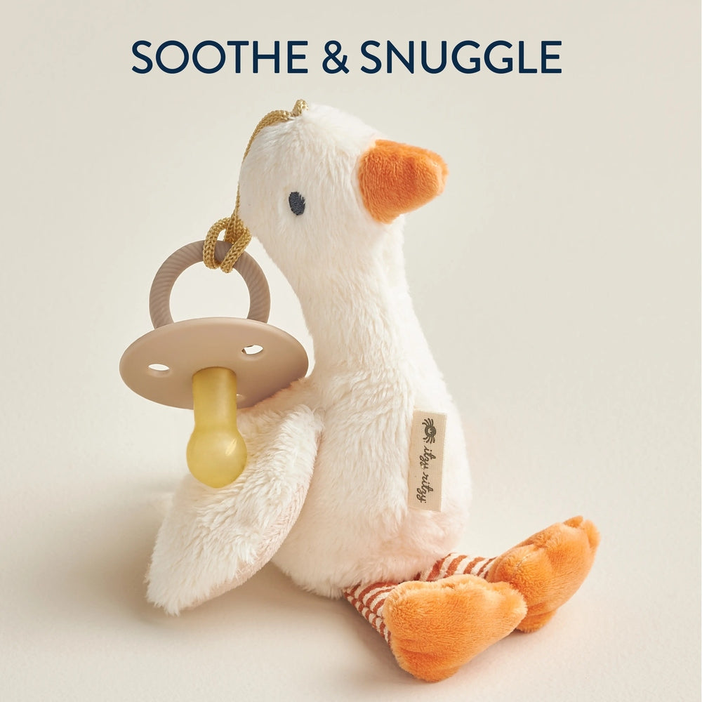 Itzy Ritzy Bitzy Pal Natural Rubber Pacifier & Stuffed Animal