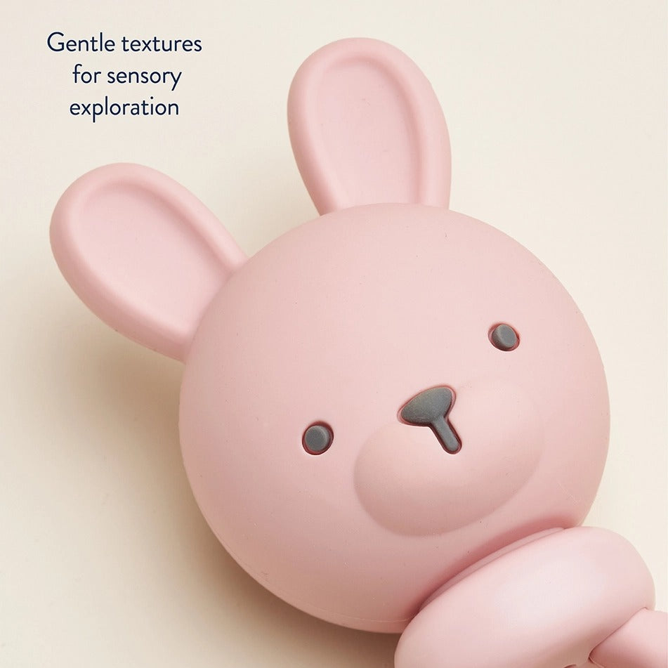 Itzy Ritzy Sweetie Rattle Pink Bunny