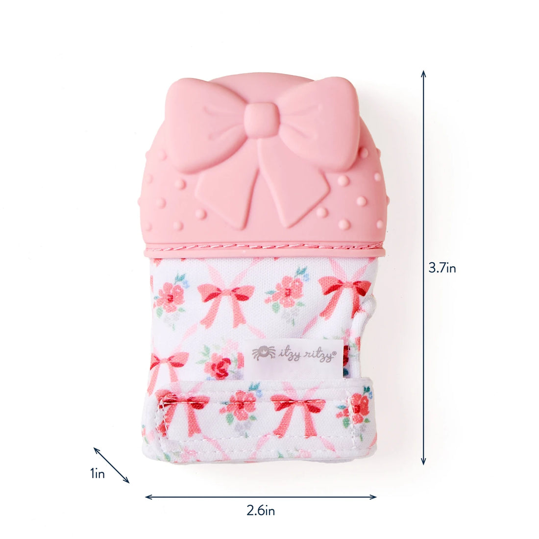 Itzy Ritzy Itzy Mitt Bow teething mitten dimensions