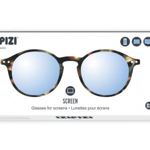 IZIPIZI Screen Adult #D Tortoise Soft eyeglasses with tortoiseshell frame and blue lenses