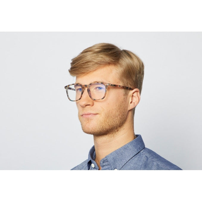 Izipizi Screen Adult #E blue tortoise eyeglasses with blue-light lenses