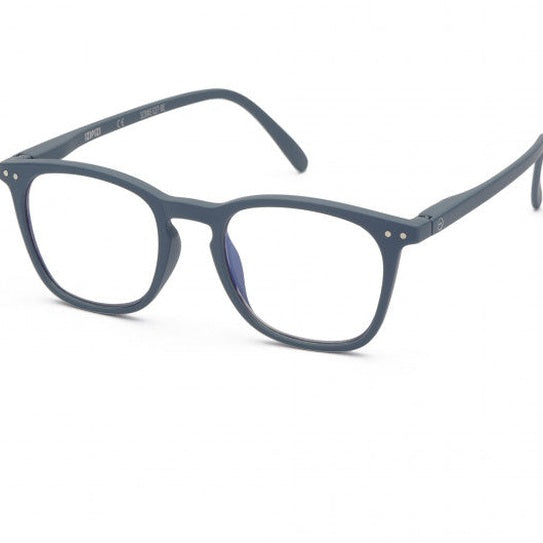 Izipizi Screen Adult #E Grey eyeglasses with blue-grey plastic frames