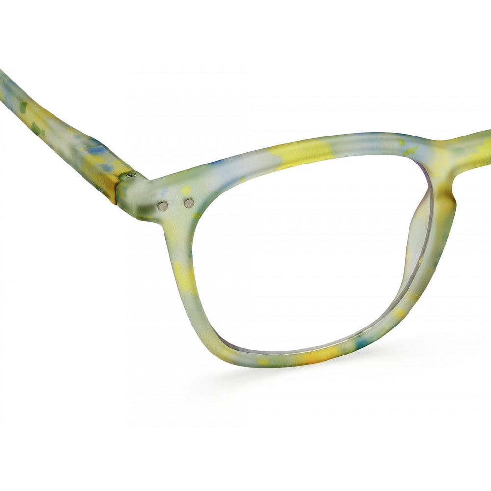 Izipizi Screen Adult Eyeglasses #E Joyful Cloud pastel tie-dye frame in blue, yellow, green