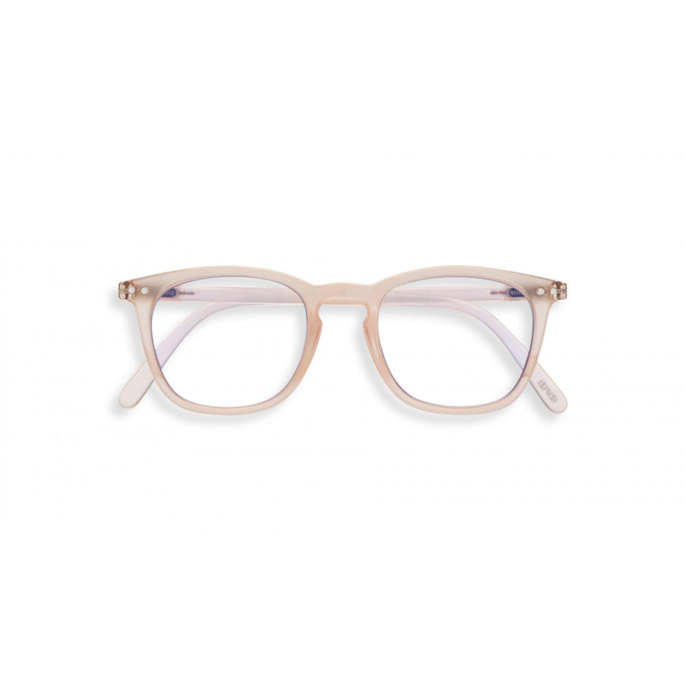 IZIPIZI Screen E Rose Quartz eyeglasses with pink translucent frames