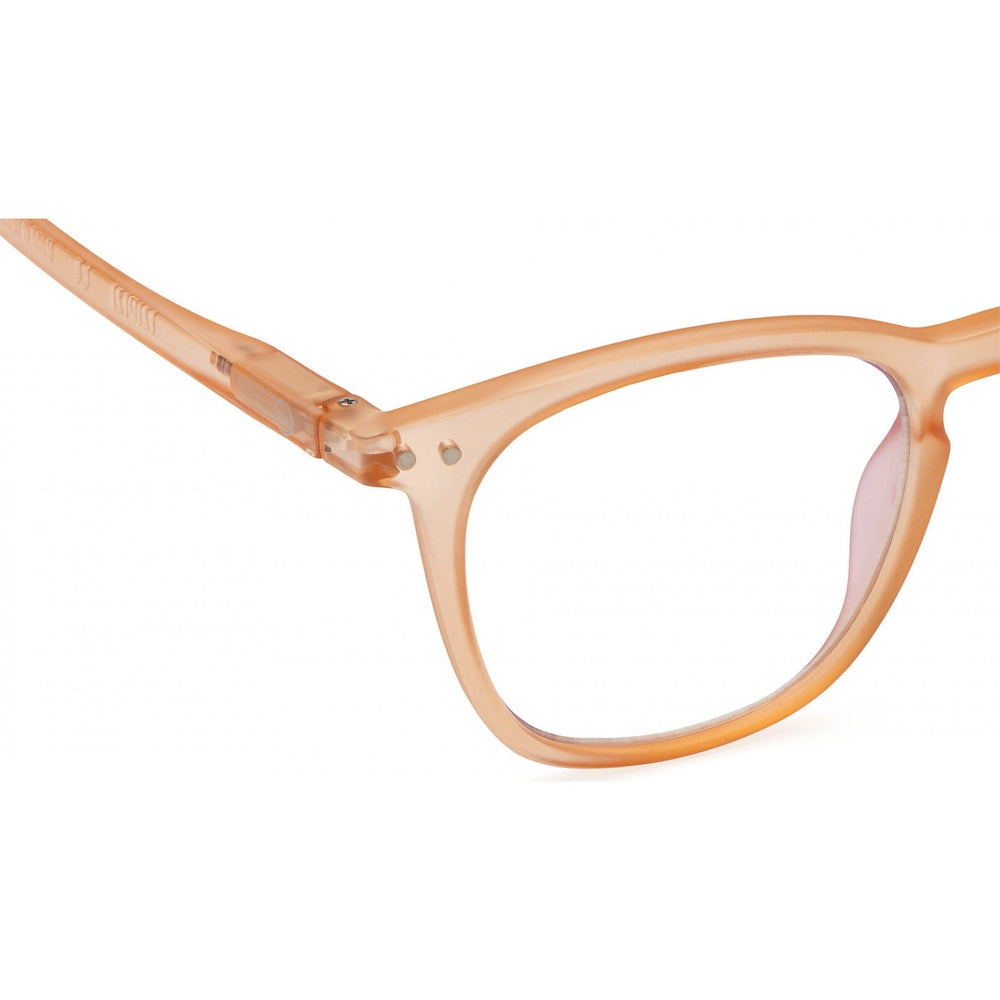 IZIPIZI Screen #E Sun Stone eyeglasses with peach translucent frame