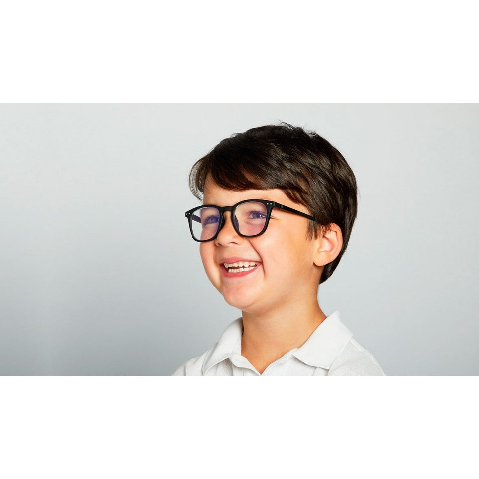 Izipizi Screen Junior #E Black Soft kids' eyeglasses with black frames