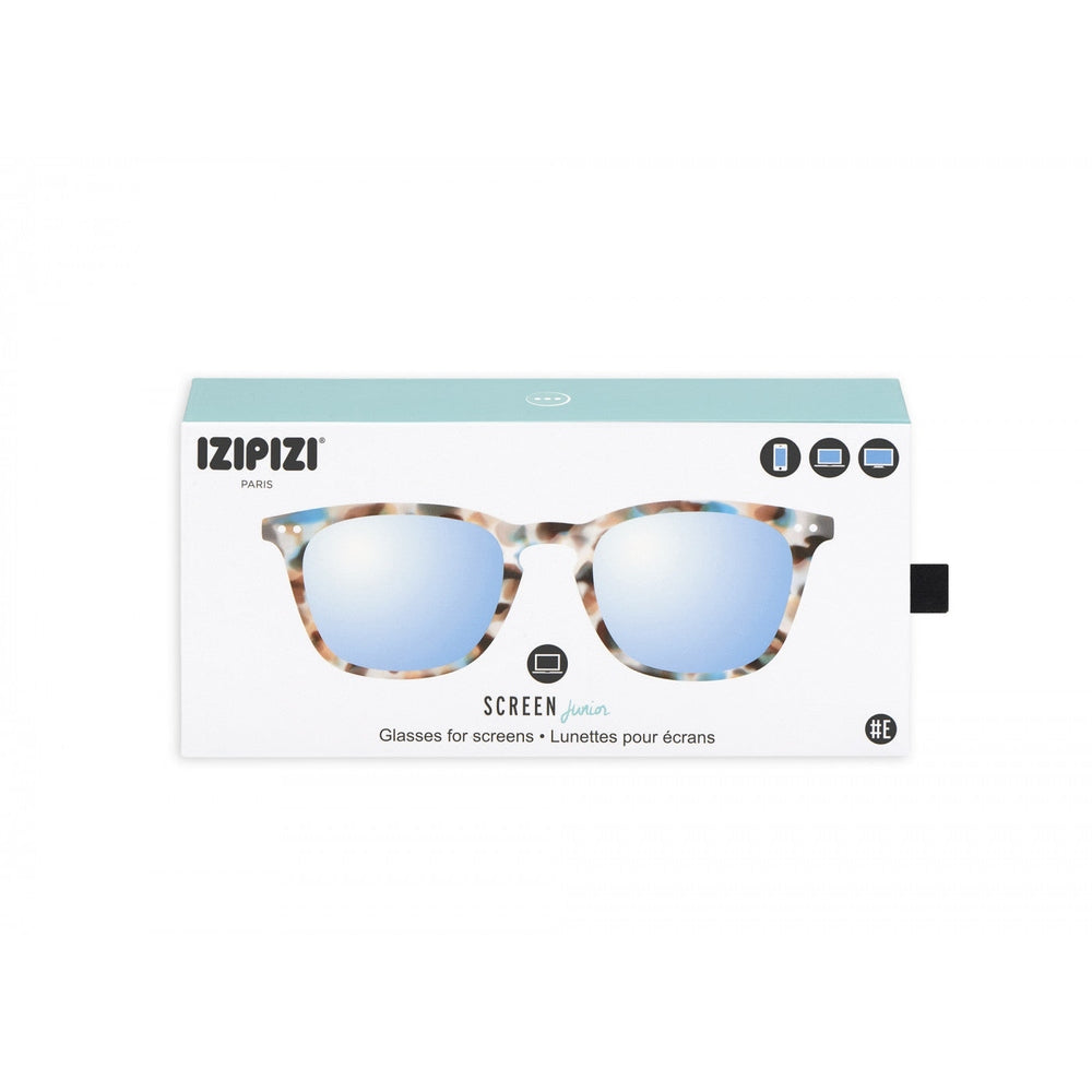 IZIPIZI Screen Junior #E blue tortoise soft eyeglasses for screens
