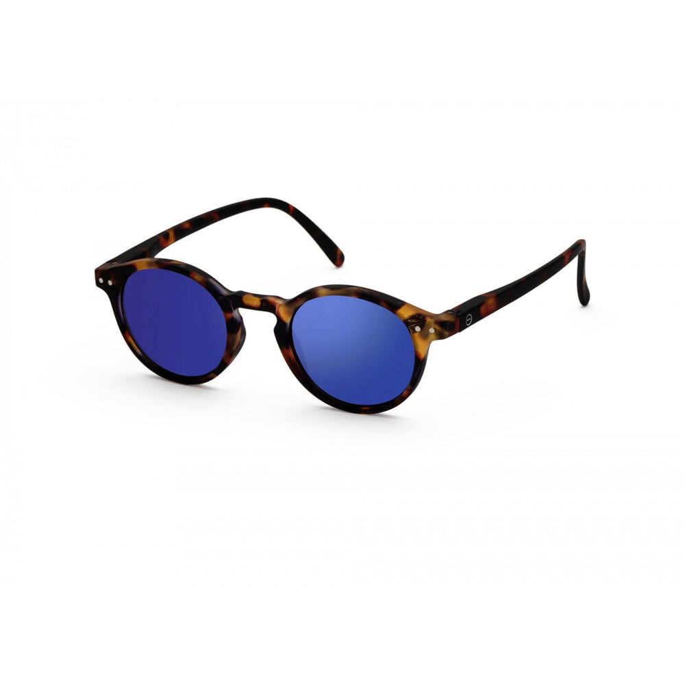 IZIPIZI Sun #H tortoise sunglasses with blue mirror lenses