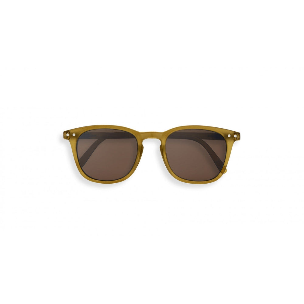 IZIPIZI Sun Junior sunglasses with amber-yellow frame and brown lenses