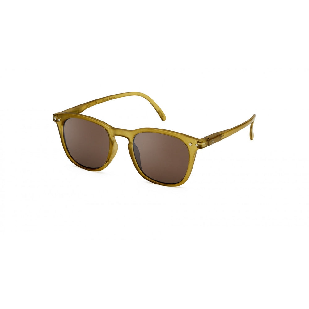 IZIPIZI Sun Junior sunglasses, bottle green frame with brown lenses
