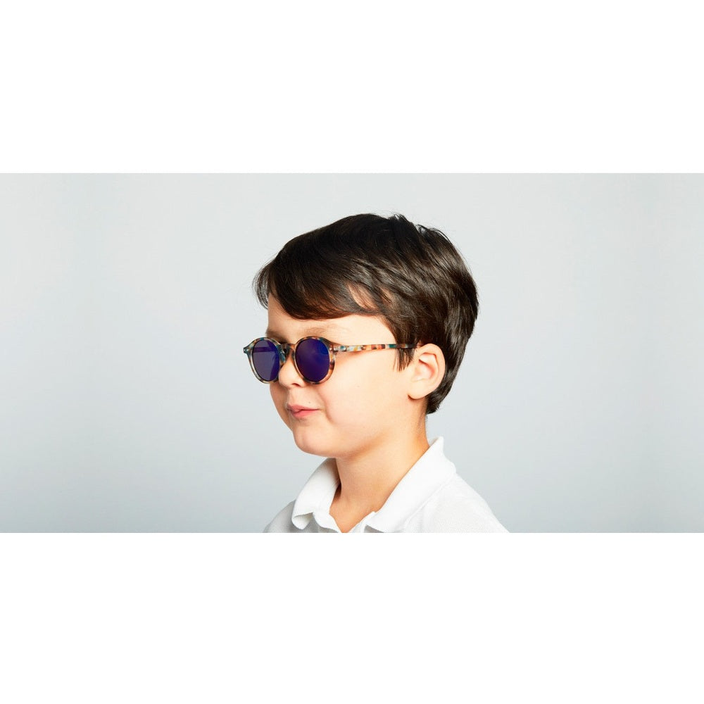 Izipizi Sunglasses Junior #D Blue Tortoise Mirror